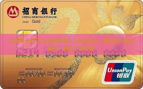 欠信用卡2万以上如何处理