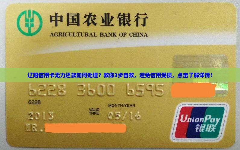 辽阳信用卡无力还款如何处理