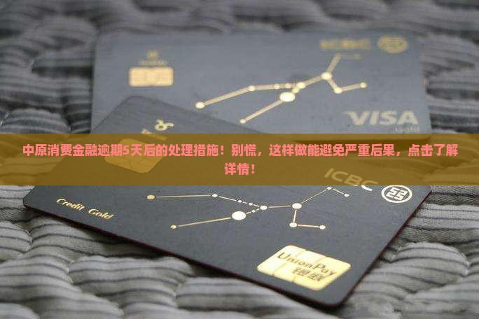 中原消费金融逾期5天后的处理措施