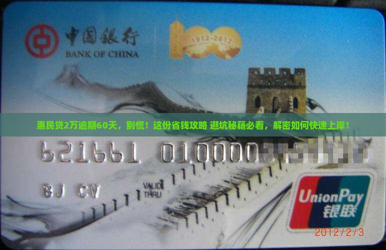 惠民贷逾期2万60天后的处理方法