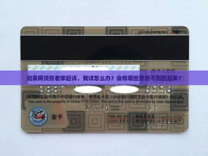网贷在我户籍地起诉会有哪些后果
