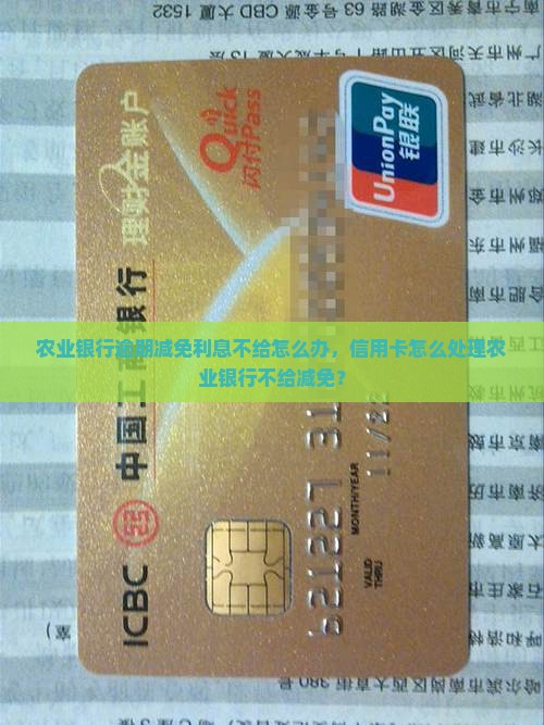农业银行逾期利息不给减免怎么办处理方法