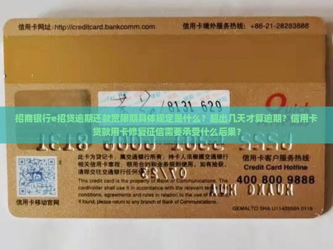 e招贷逾期还款宽限期