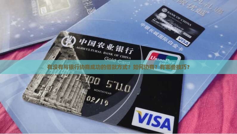 有没有与银行协商成功的借款方式 有没有与银行协商成功的借款方式