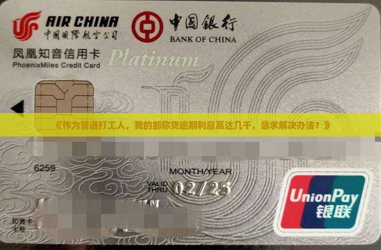 邮你贷逾期利息高如何解决