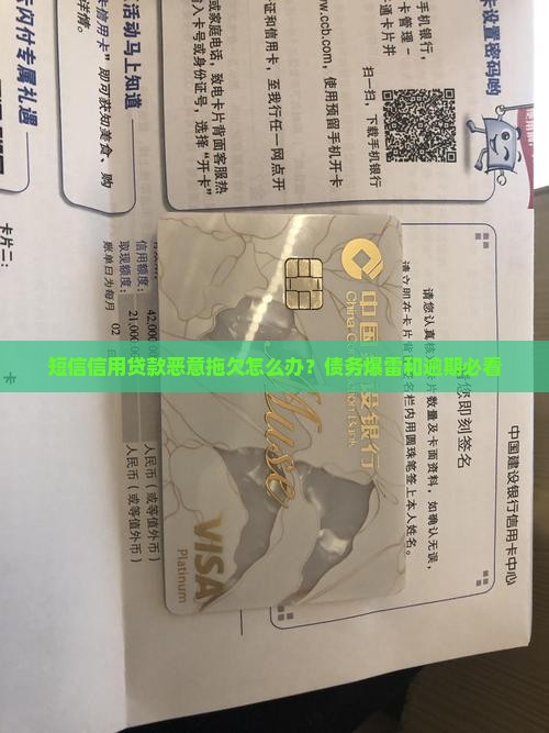 短信信用贷款恶意拖欠怎么办