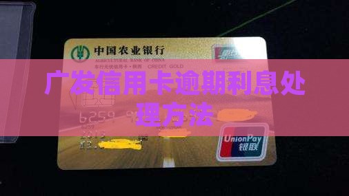 处理广发信用卡逾期利息方法
