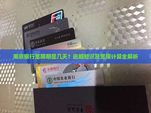 南京银行宽限期怎么算才能更好地管理贷款