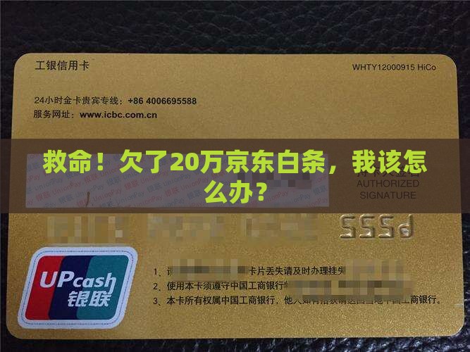 欠20万京东白条如何处理