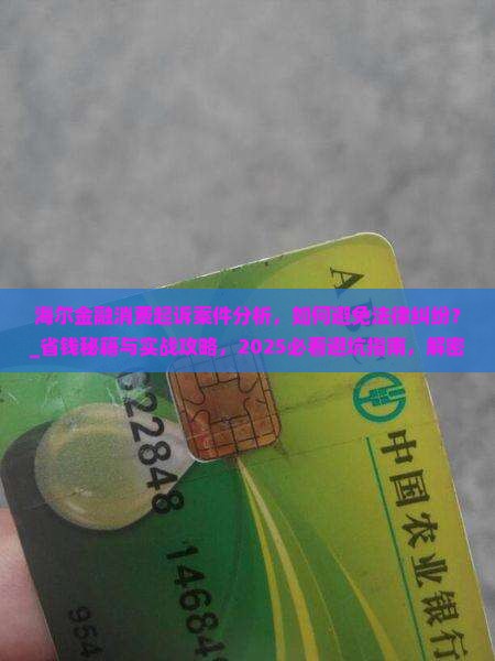 海尔金融消费起诉案件分析