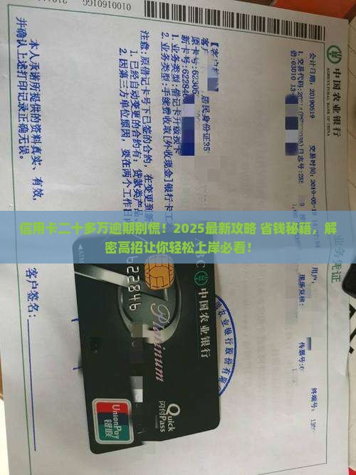 信用卡二十多万逾期处理方法