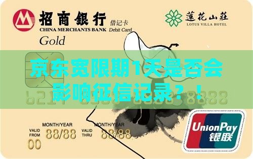 京东白条宽限期1天是否会影响征信记录