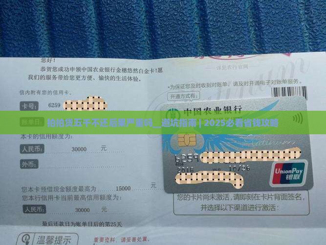 拍拍贷五千不还后果严重吗