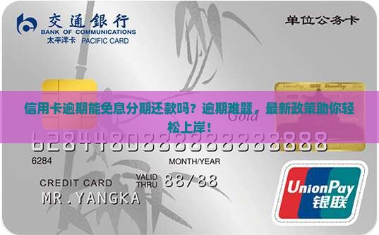 信用卡逾期免息分期还款问题解答