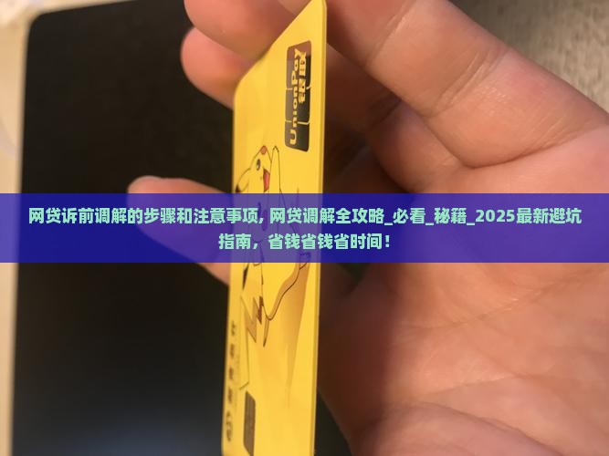 网贷诉前调解的步骤和注意事项