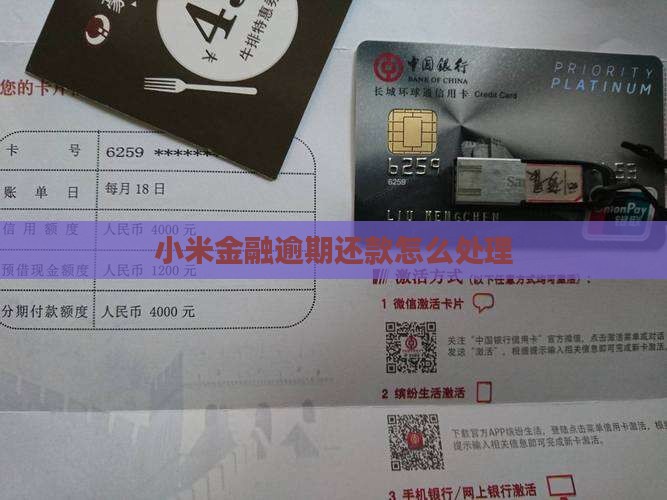 小米金融延迟还款如何处理
