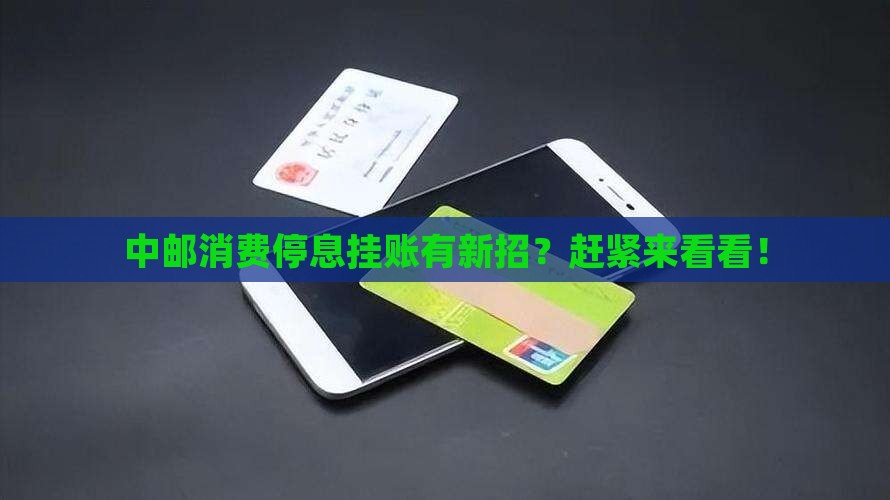 中邮消费停息挂账申请最新办法是什么