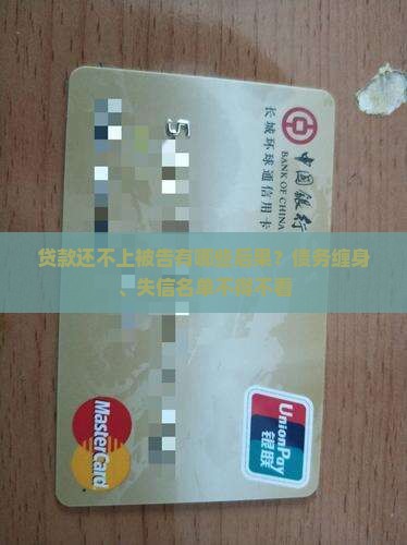贷款还不上被告有哪些后果