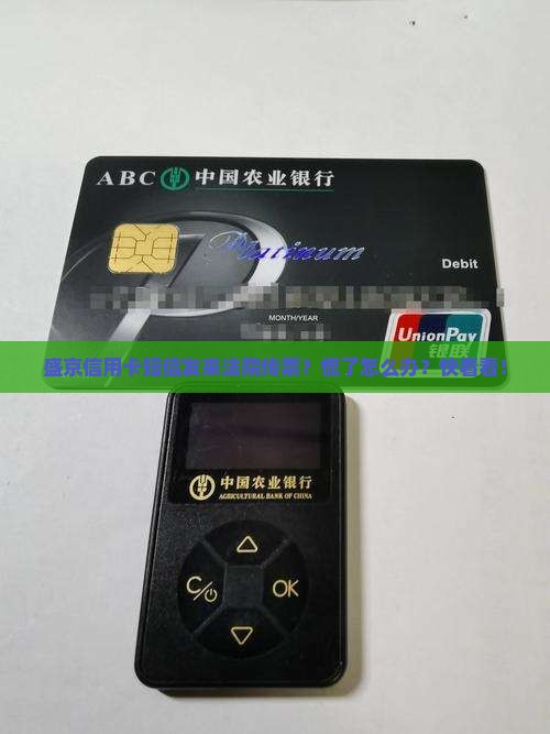 盛京信用卡发诉讼短信怎么处理