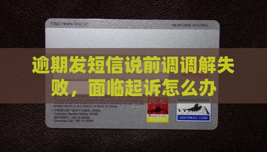 逾期发短信说诉前调解失败怎么办