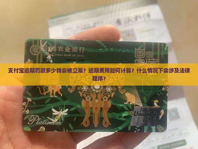 支付宝逾期罚款多少钱会被立案