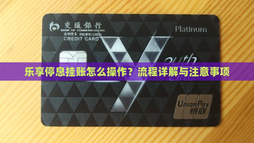 乐享停息挂账怎么操作流程详解