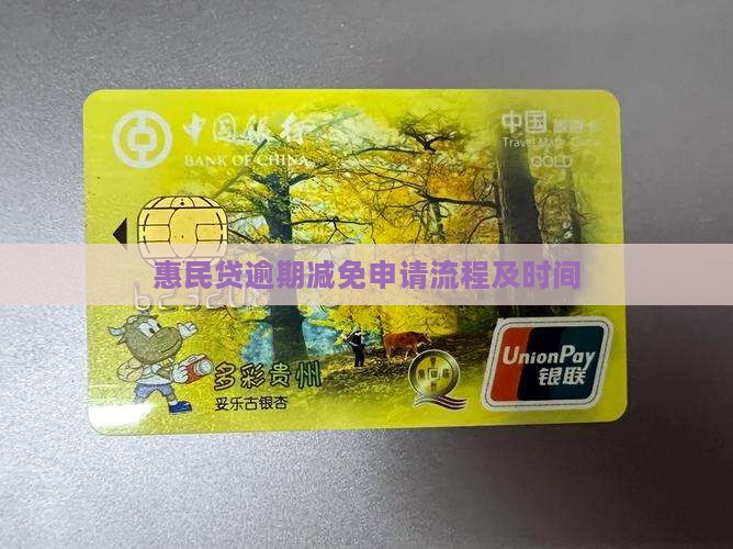 惠民贷逾期减免申请流程