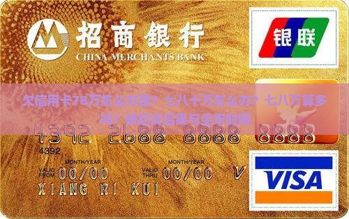 欠信用卡78万怎么办