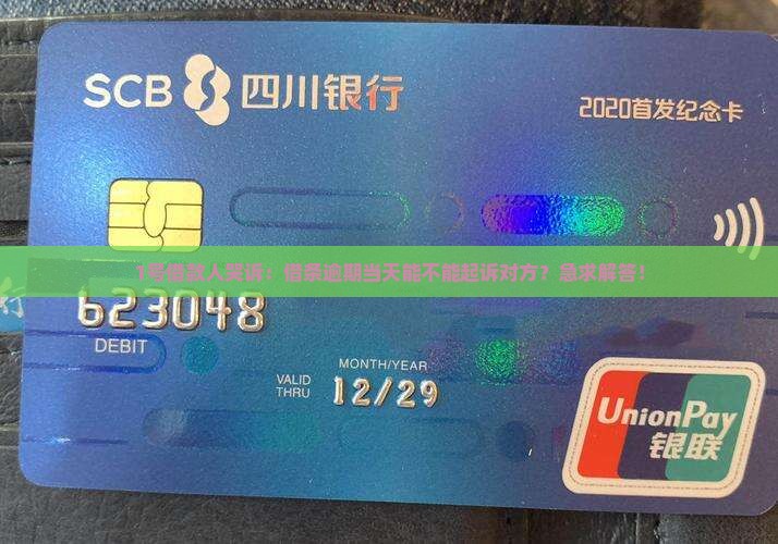 借条逾期当天可以起诉吗