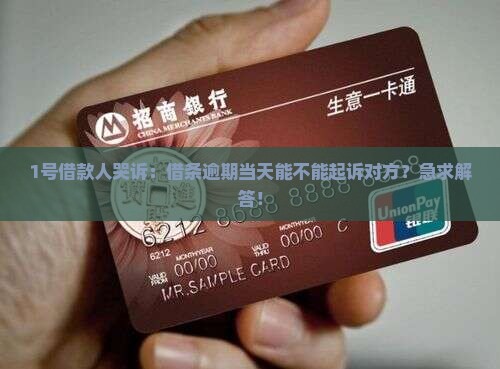 借条逾期当天可以起诉吗