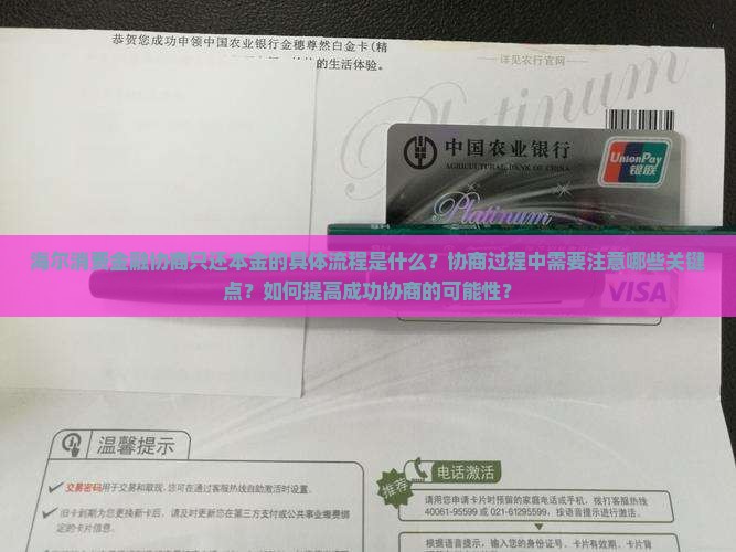 海尔消费金融协商只还本金的具体流程是什么