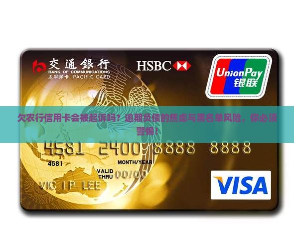 欠农行信用卡会被起诉吗要注意什么
