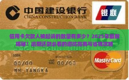 信用卡欠款人被起诉的数量有多少