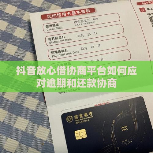 抖音放心借协商平台怎么用