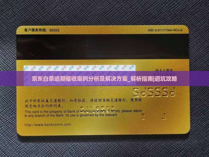 京东白条逾期催收案例分析及解决方案