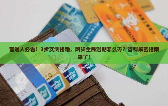 网贷大面积全民逾期怎么解决