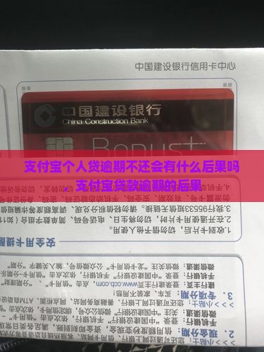 支付宝个人贷逾期不还会有什么后果