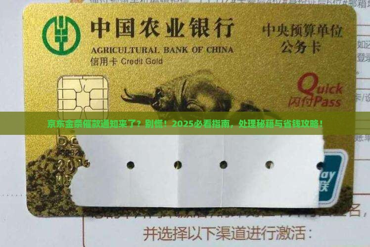 京东金条催款通告函怎么处理