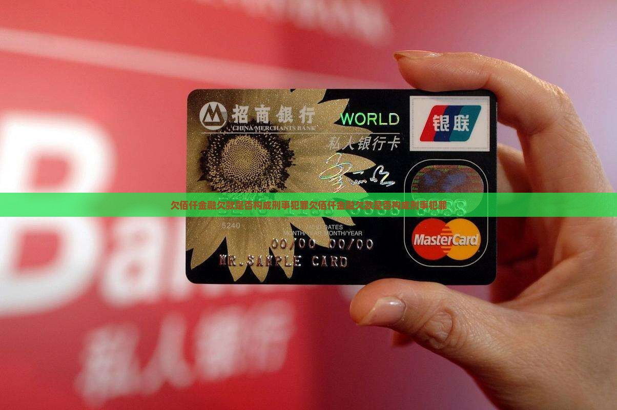 欠佰仟金融欠款是否构成刑事犯罪