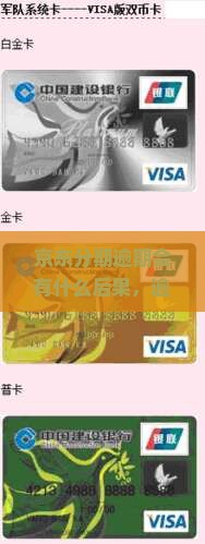 京东分期逾期会有什么后果