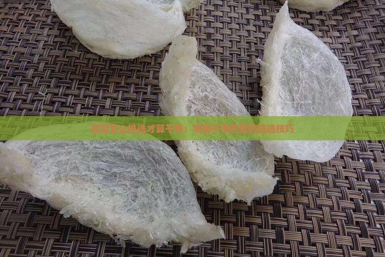 燕窝怎么挑选才算干净：掌握干净燕窝的挑选技巧