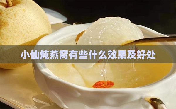 小仙炖燕窝有些什么效果及好处