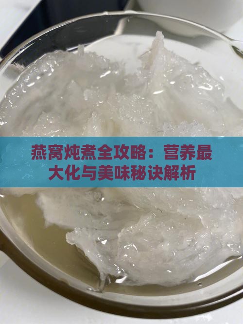 燕窝炖煮全攻略：营养最大化与美味秘诀解析