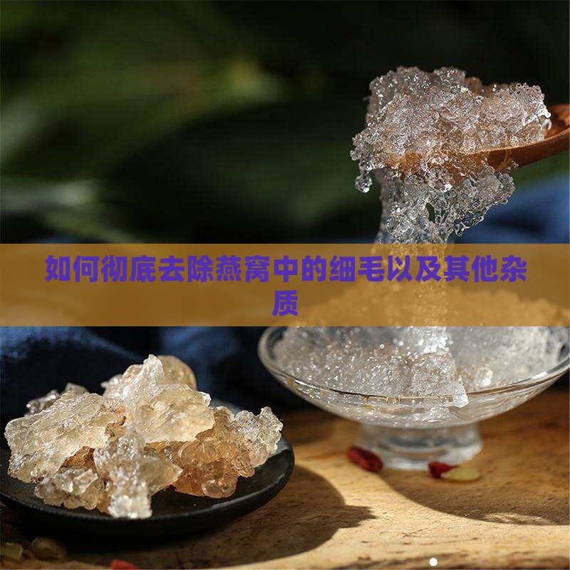 如何彻底去除燕窝中的细毛以及其他杂质
