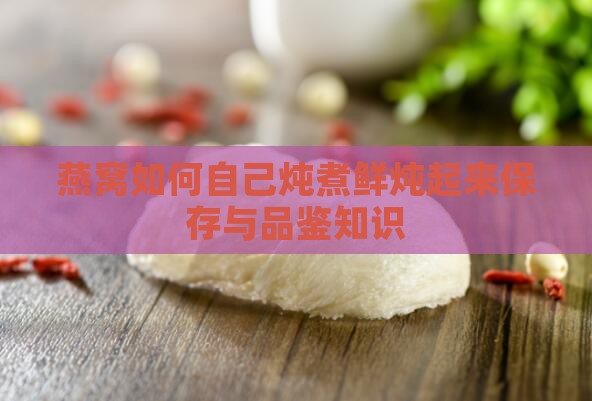 燕窝如何自己炖煮鲜炖起来保存与品鉴知识
