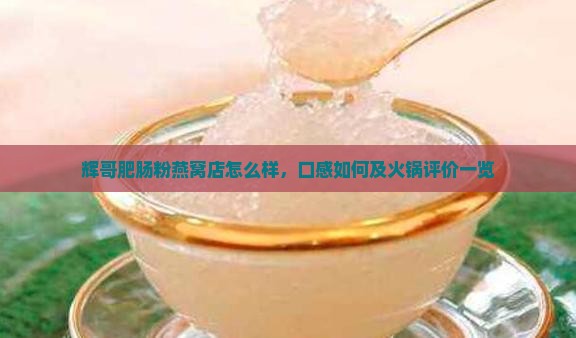 辉哥肥肠粉燕窝店怎么样，口感如何及火锅评价一览