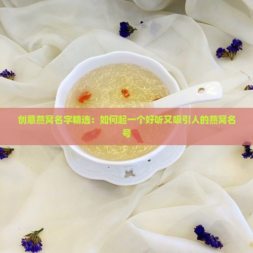 创意燕窝名字精选：如何起一个好听又吸引人的燕窝名号