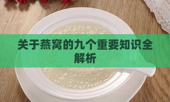 关于燕窝的九个重要知识全解析
