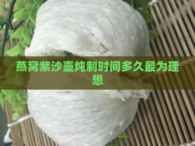燕窝紫沙壶炖制时间多久最为理想
