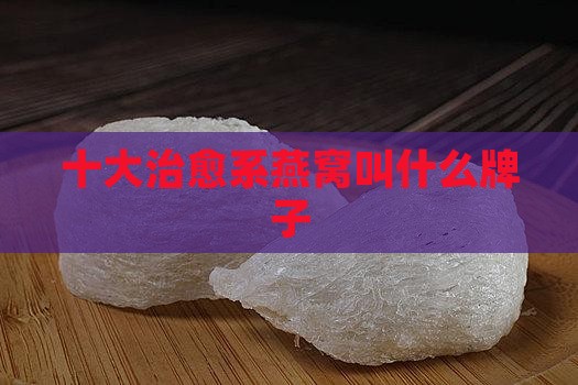 十大治愈系燕窝叫什么牌子
